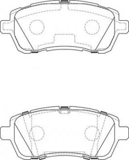 Гальмівні колодки передні Ford Fiesta VI, KA+ Jurid 573747J