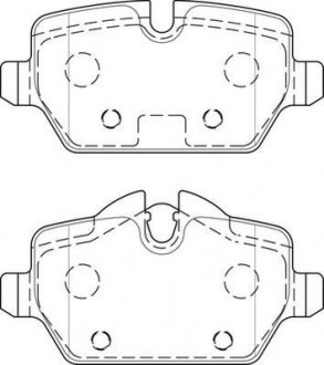 Гальмівні колодки задні Mini Countryman (2010->), Paceman Jurid 573755J