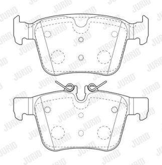 - Гальмівні колодки до дисків Jurid 573772J