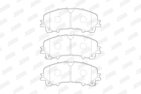 - Гальмівні колодки до дисків Jurid 573789J