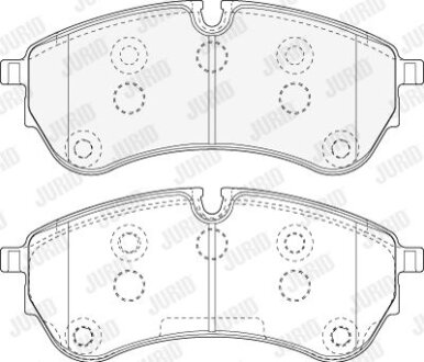 - Гальмівні колодки до дисків Jurid 573831J
