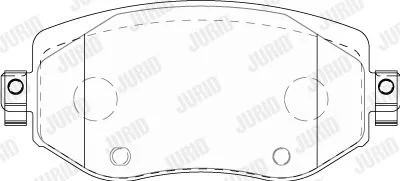 Гальмівні колодки передні Renault Megane IV Jurid 573842J
