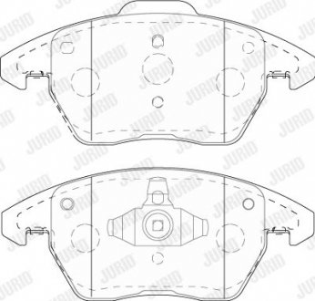 Гальмівні колодки передні Audi A1 / VW Beetle, Jetta IV, Polo V / Seat Ibiza IV Jurid 573852J