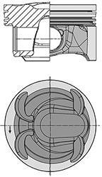 Поршень FORD / LAND ROVER / VOLVO 87,50 2.0 EcoBoost KOLBENSCHMIDT 40315600