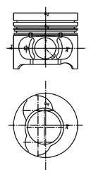 Поршень, комплект RENAULT/DACIA/NISSAN Logan,Sande KOLBENSCHMIDT 40465600