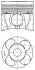 Поршень OPEL 1,7 CDCI 79,50 STD A 17 DTJ KOLBENSCHMIDT 41071620 (фото 1)