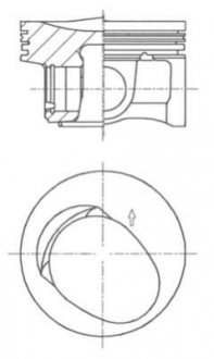 Поршень VAG 1.2 TSi BlueMotion KOLBENSCHMIDT 41257600 (фото 1)