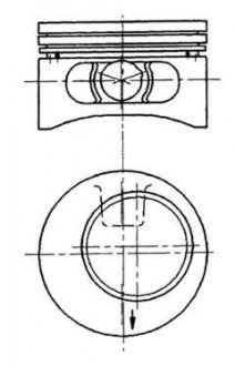 Поршень, комплект OPEL C20NE 2,0i KOLBENSCHMIDT 92123620