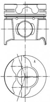 Поршень, комплект RENAULT F9Q 1.9dTi Kangoo 97- 01 KOLBENSCHMIDT 99561600