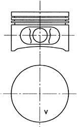 PISTON RENAULT 69,00 KOLBENSCHMIDT 99646600 (фото 1)