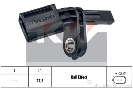 Датчик ABS (аналог EPS 1.960.006/Facet 21.0006) KW 460 006