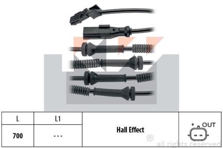 Датчик ABS (аналог EPS 1.960.146 /Facet 21.0146) KW 460 146