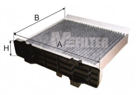 Фільтр салона вугільний M-FILTER K9017C