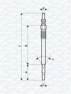 Свічка розжарювання MAGNETI MARELLI 062900029304