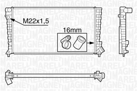 Радіатор основний MAGNETI MARELLI 350213118200