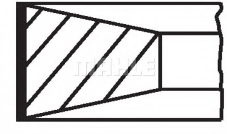 Кільця поршневі MAHLE MAHLE / KNECHT 009 13 N0