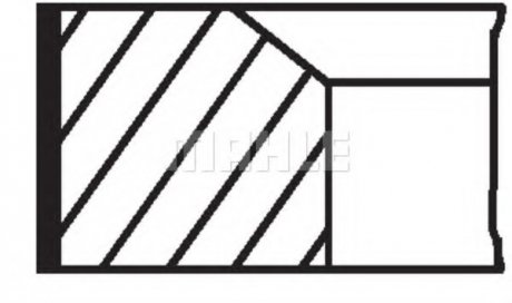 Кільця поршневі MAHLE / KNECHT 013RS001140N1