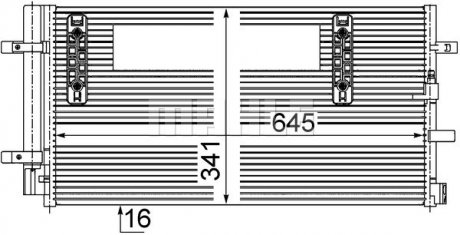 Конденсатор MAHLE / KNECHT AC 457 000S (фото 1)