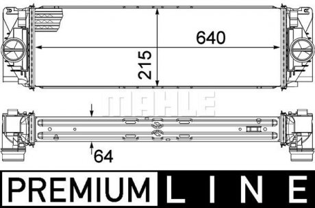 Інтеркулер MAHLE / KNECHT CI 368 000P (фото 1)