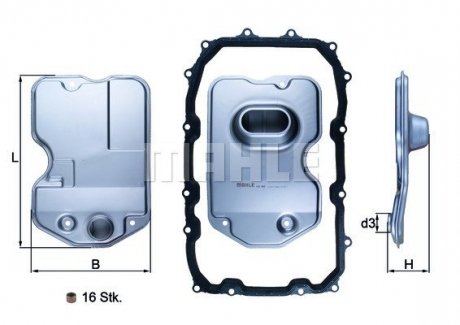 Фільтр АКП VW Touareg/Porsche Cayenne 3.0-5.0 TDI MAHLE / KNECHT HX160KIT