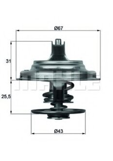 Mahle - Термостат MAHLE / KNECHT TX 23 79 D