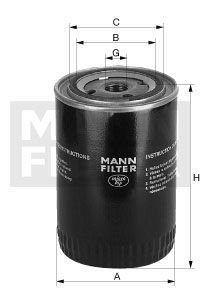 Фильтр масляный FILTER + MANN W71238 (фото 1)