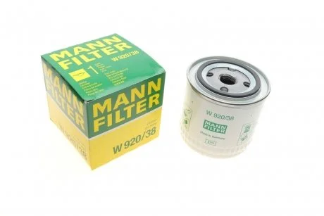 Фільтр мастил MANN W 920/38
