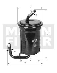 -Filter топливный фильтр+ MANN WK61415