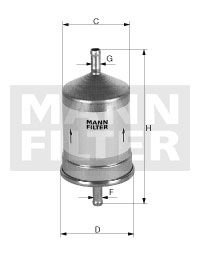 Фильтр топливный -FILTER MANN WK661 (фото 1)