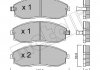 Комплект гальмівних колодок (дискових) Metelli 22-0297-0 (фото 2)