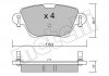 Комплект гальмівних колодок з 4 шт. дисків Metelli 22-0319-0 (фото 2)