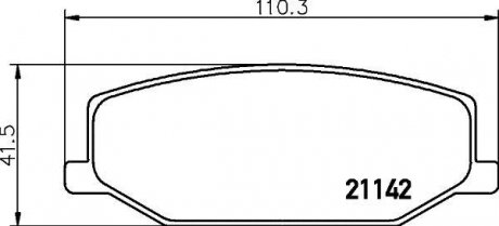 Колодки передние MINTEX MDB1318