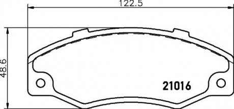 Колодки передние MINTEX MDB1355