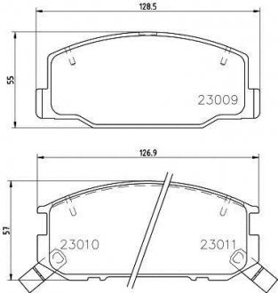 Колодки передние MINTEX MDB1546