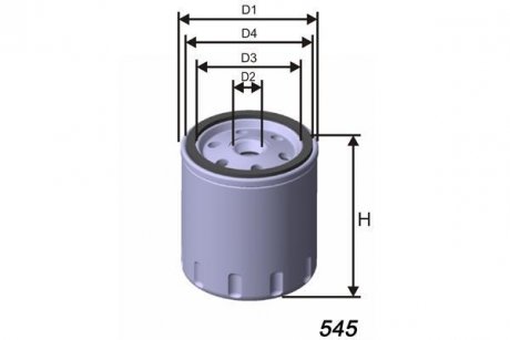 Фільтр масляний MISFAT Z186A