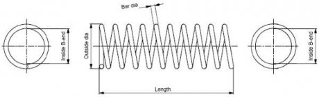 Пружина підвіски MONROE SP3332