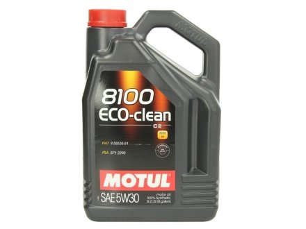 Моторна олива 8100 Eco-clean 5W30 5 L MOTUL 841551 (фото 1)