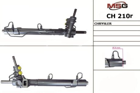 Рульова рейка з ГУР відновлена Dodge Caravan 00-07, Chrysler Voyager 00-07 MSG CH210R