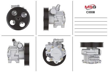 Насос ГУР новий Fiat Ducato 02-06, Peugeot 406 97-04, Citroen C5 01-08 MSG CI008