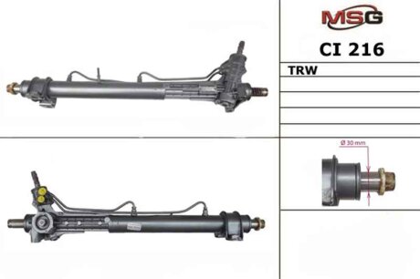 Рульова рейка з ГУР нова Fiat Ducato 06-14, Peugeot Boxer 02-06, Citroen Jumper 02-06 MSG CI216