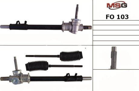 Рульова рейка без ГУР нова Ford Escort 86-90, Ford Escort 80-86 MSG FO103