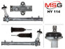 Рульова рейка без ГУР нова Hyundai Grand Santa FE 12-18, Hyundai Santa FE 12-18, Kia Sorento 09-15 MSG HY114 (фото 1)