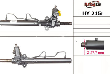 Рульова рейка з ГУР відновлена Hyundai Tucson 04-09, Kia Sportage 04-10 MSG HY215R