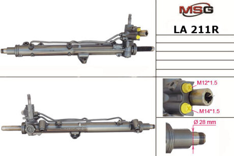 Рульова рейка з ГУР відновлена Lancia Thesis 02-09 MSG LA211R