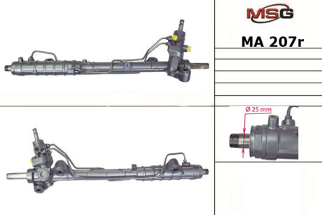 Рульова рейка з ГУР відновлена Mazda 6 02-07 MSG MA207R