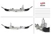 Рульова рейка з ГУР нова Mercedes-Benz SLK R171 04-11, Mercedes-Benz CLK W209 02-10, Mercedes-Benz C-Class W203 00-07 MSG ME204 (фото 1)