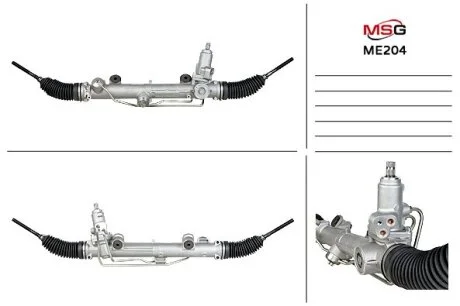 Рульова рейка з ГУР нова Mercedes-Benz SLK R171 04-11, Mercedes-Benz CLK W209 02-10, Mercedes-Benz C-Class W203 00-07 MSG ME204