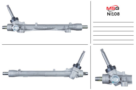Рульова рейка без ГУР нова Nissan NV200 10- MSG NI108