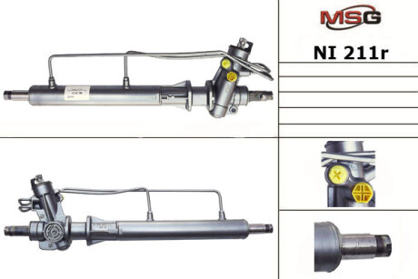 Рульова рейка з ГУР відновлена Nissan Primera P11 96-02 MSG NI211R