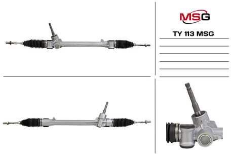 Рульова рейка без ГУР нова Toyota Yaris 05-12 MSG TY113